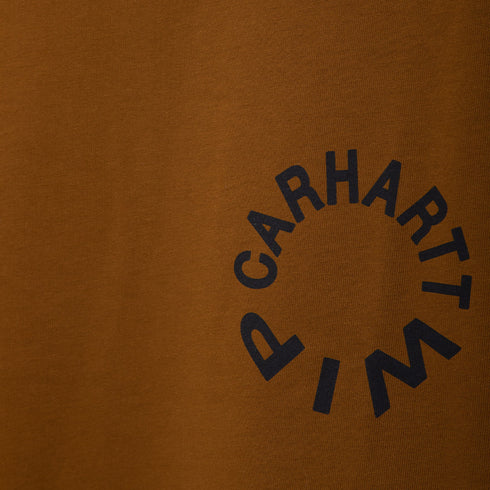 Carhartt WIP S/S Work Varsity T-Shirt Dusty Brown/Black I032372.1NK.XX Degli Uberti